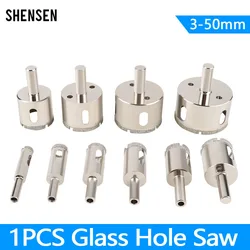1 Pcs 3-50mm Glass Hole Saw Diamond Coated Drill Bits Drilling Crown for Tile Marble Ceramic Power Tools