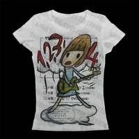 T-shirts bébé Y2k hauts T-shirts femme années 90 vêtements Vintage haut court femmes printemps 2025 femme Harajuku Kawaii vêtements esthétiques Goth 3
