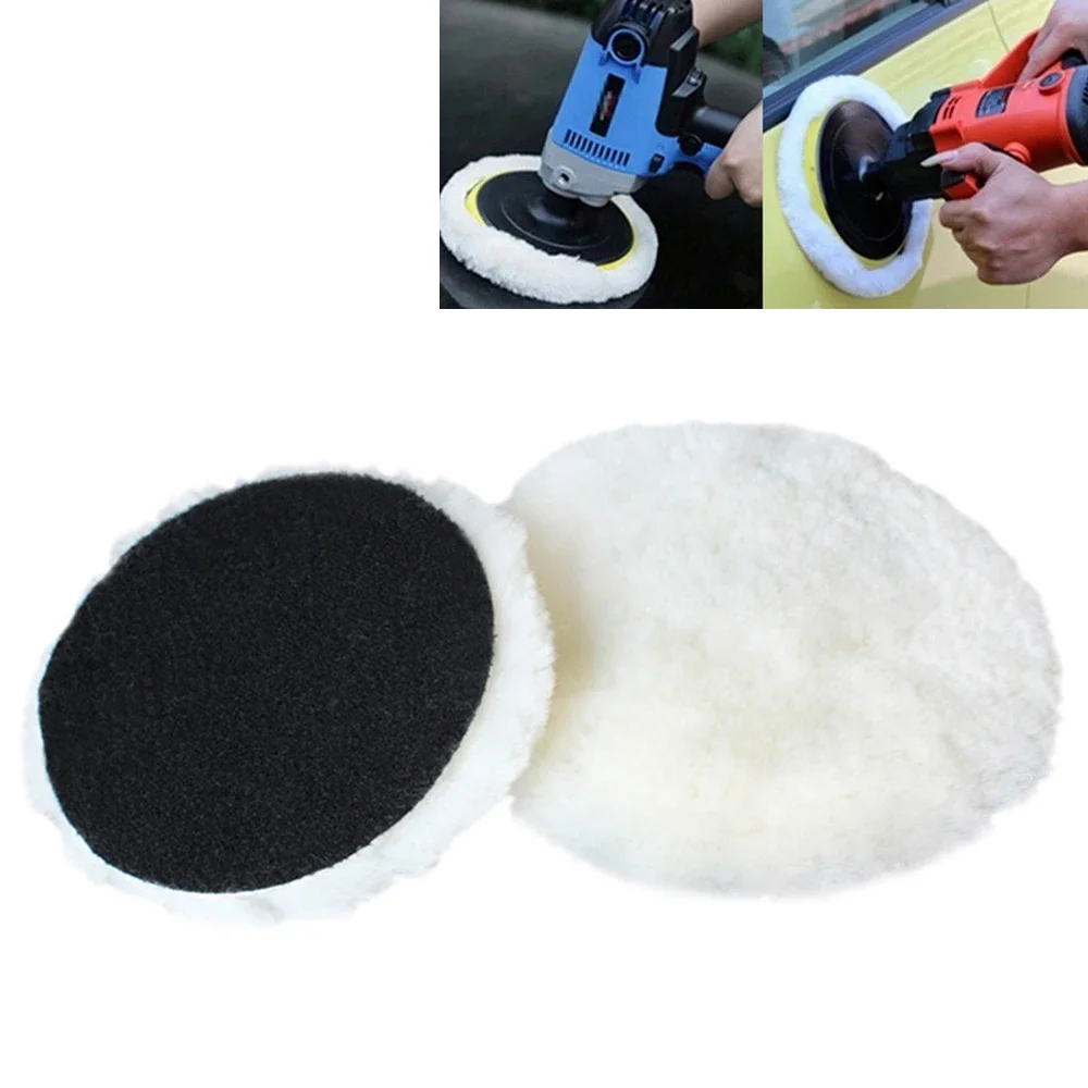 Universal Car Polish Pad Disc Imitated Wool Car Body Waxing Polishing Soft Buffer Polisher Auto Tools Accessories Polish Paint