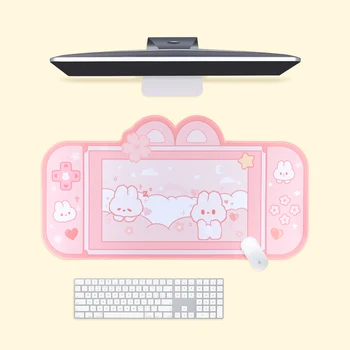 Kawaii Sakura Bunny Gaming Mouse Pad