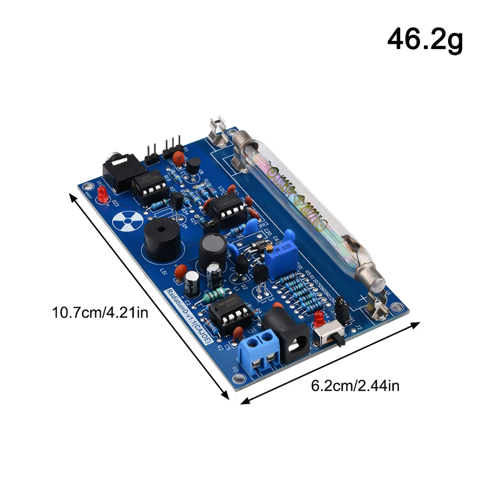 Diy Geiger Counter Kit Module Miller Gm Tube Nuclear Radiation Detector