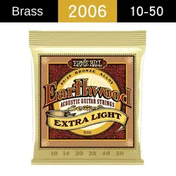 1 Set 2004/2006/2008 Ernie Ball Guitar Strings Excellent Hand Feel Balanced Sound Folk Guitar Strings Universal Nickel Wound