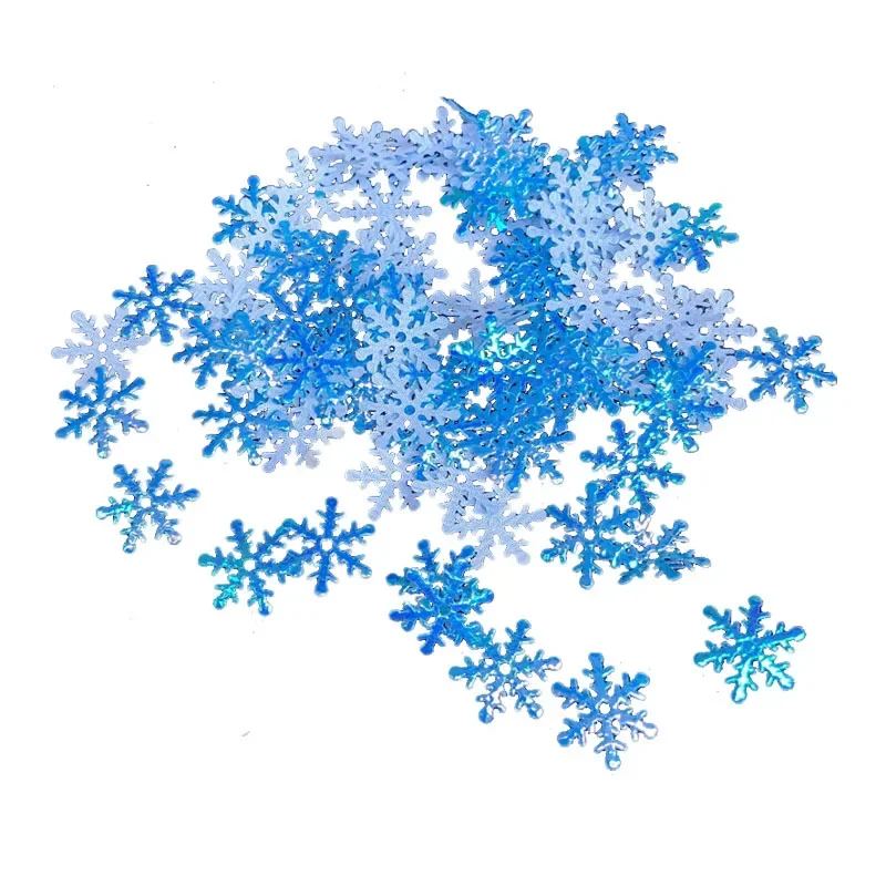 

300Pcs Christmas Snowflakes Xmas Tree Hanging Ornament Holiday Garden Wedding Party Snow Flakes Decoration