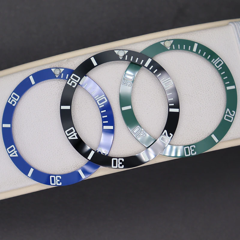 Men's Watches Ceramic Bezel Insert 38mm C3 Luminous Fit 40mm Daytona Cases Parts Full Text Illumination Accessories