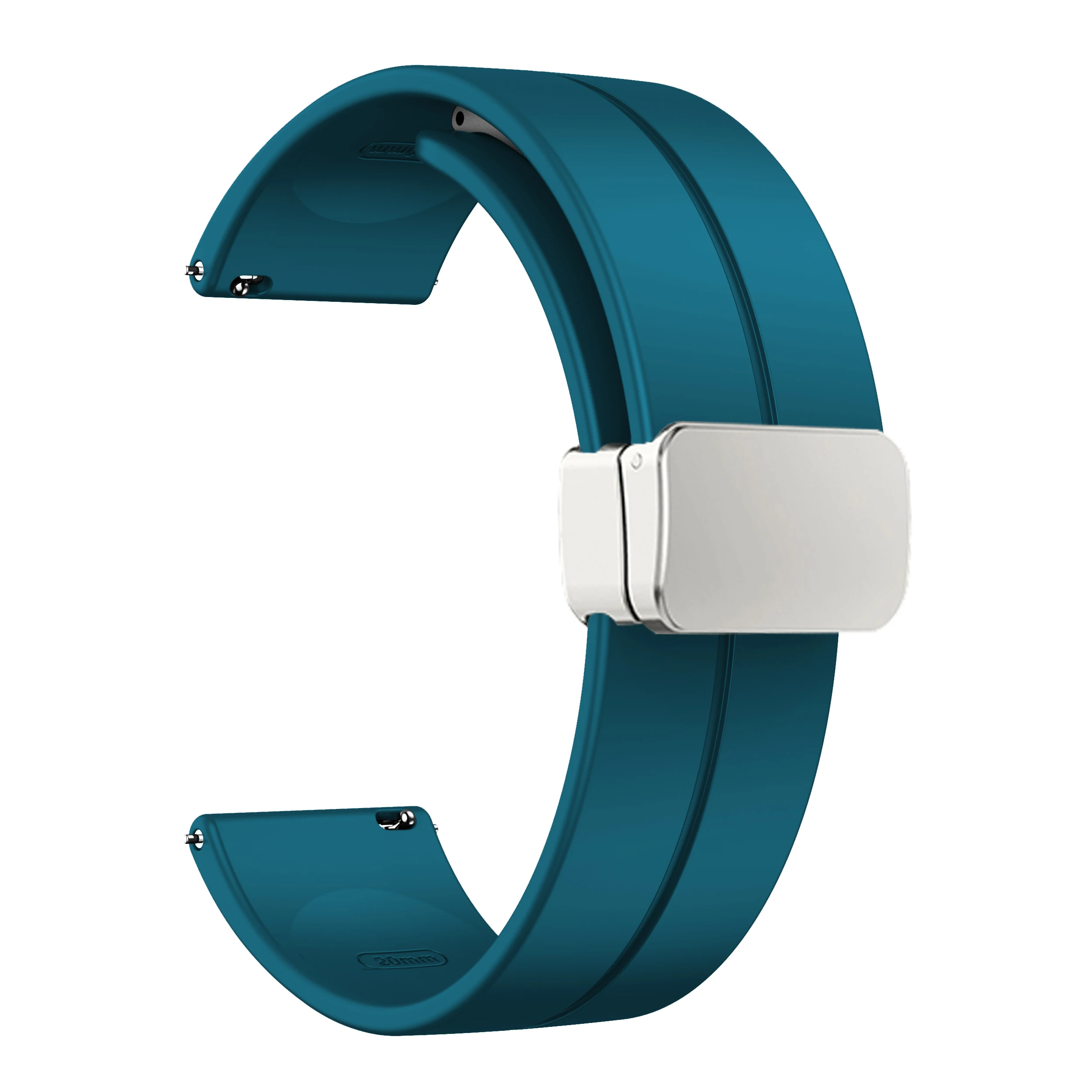 Sport Silicone Magnetic Buckle Strap, 20mm/22mm - Versatile, Comfortable, and Durable Band