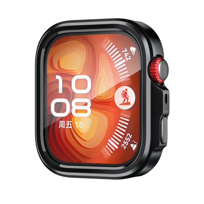 Enhanced Metal Protective Shockproof Case for Smartwatch - Hard, Anti-Scratch Bumper Cover