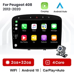 Autoradio 9 ", Android 10.0, lecteur multimédia vidéo, dvd, Audio stéréo, 2 Din, pour voiture PEUGEOT 2010, 2015, 308SW (2016, 308, 408) 