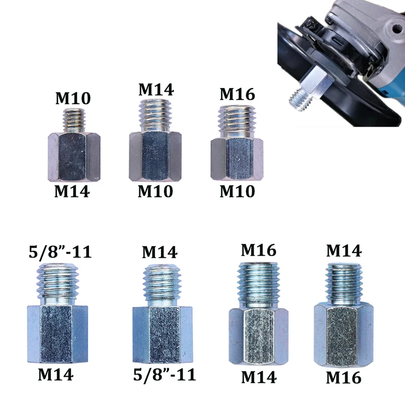 

M10 to M14 or M14 to 5/8-11 or 5/8-11 to M14 Adapter Different Thread Diamond Core Bits Drill Grinder Cutter for Angle Grinder