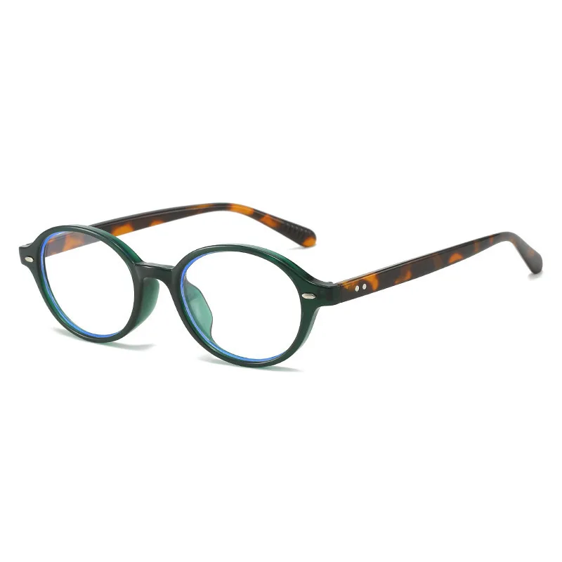 Neue Ovale Computer Brille Rahmen Frauen Männer Anti Blau Licht Brillen Blockieren Optische Spektakel ellipse Brillen für Männlich Weiblich – Detail 12