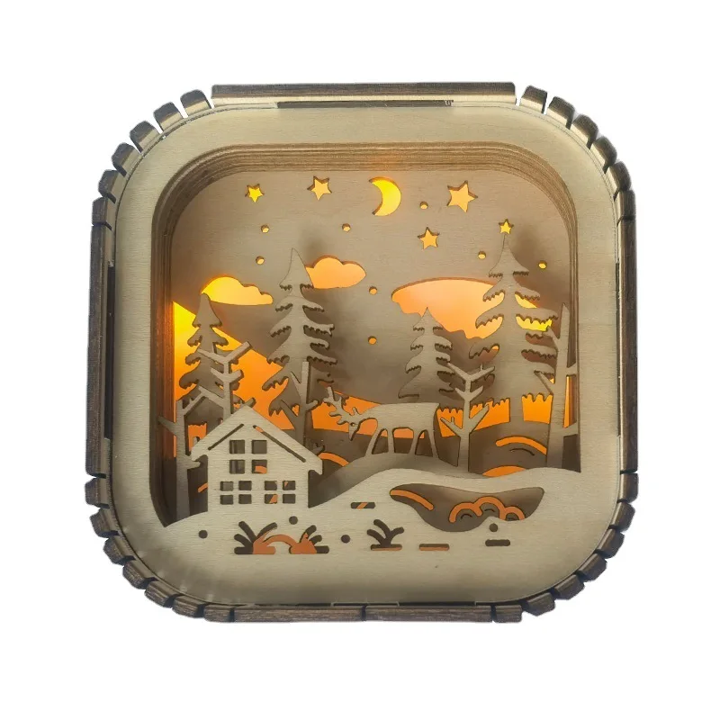 

235235eathjive atmosphegfdre light Bluetooth sgpeaker home night light wooden gifts subwoofer Bluetoothgfh sound