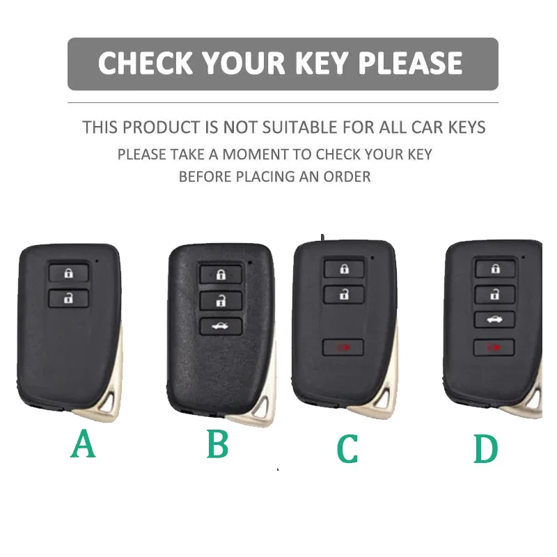 Premium Zinc Alloy Car Key Case Cover - Elegant and Durable Design