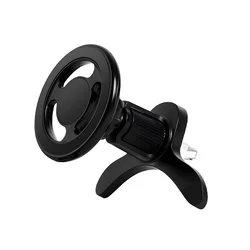 Magnetic Metal Car Phone Holder with 360° Rotation and Adjustable Foldable Design (Air Vent Edition)