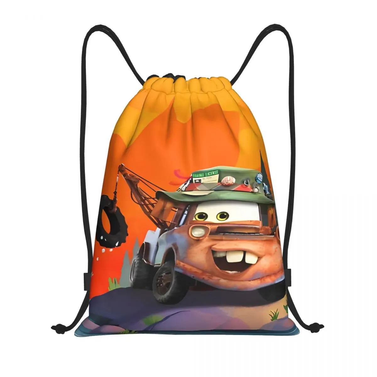 thumbnail image 1 of Mochila deportiva con cordón de Cars Galaxy de Lightning Mcqueen, mochila para gimnasio, bolsas con cordón para hacer ejercicio, 1 of 5