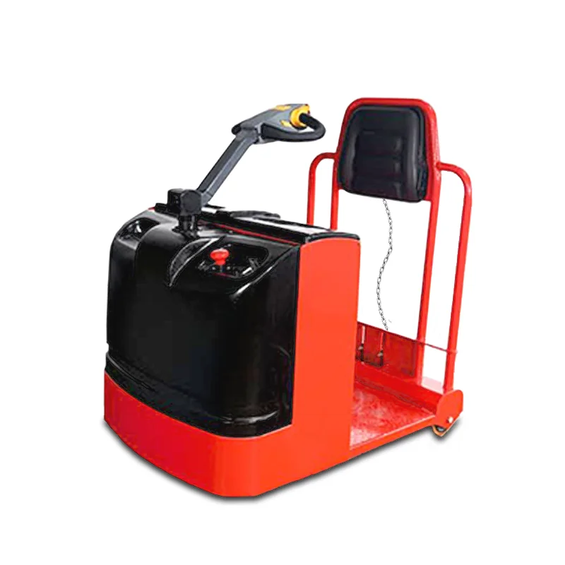 Elektrischer mobiler Traktor mit Sitz und 1,5 Tonnen Tragfähigkeit (1000 kg)