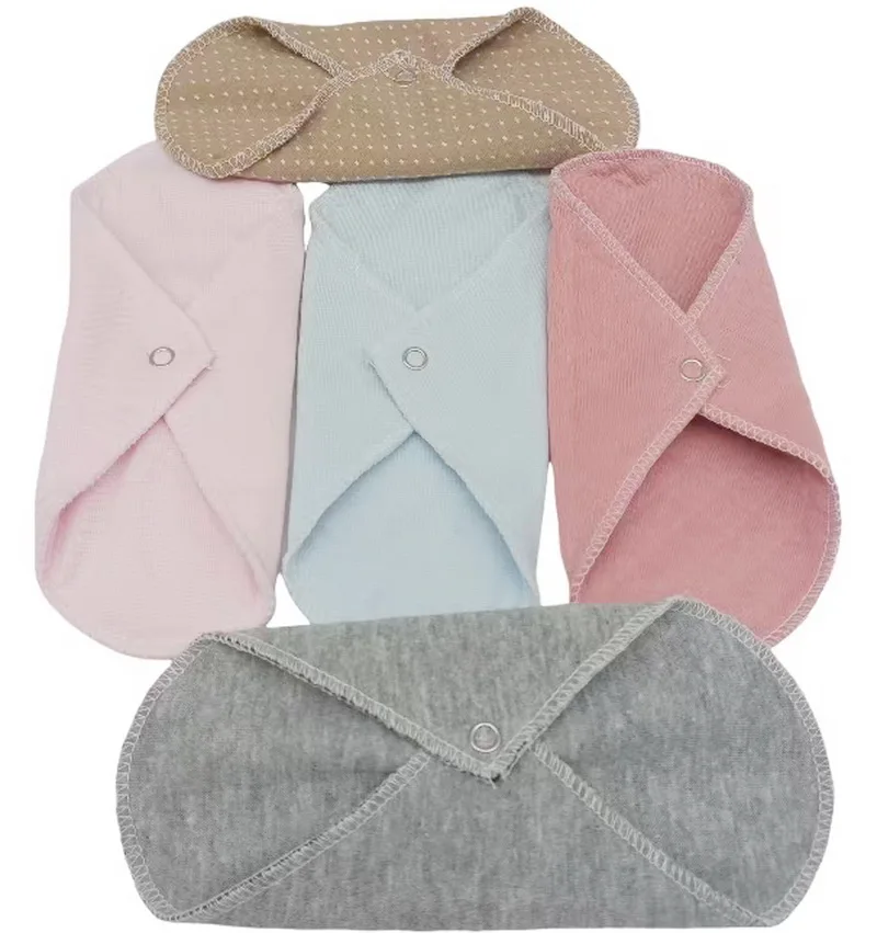 Menstrual Pads 180mm Length Reusable Mama Sanitary Cotton Panty Liner Thin Soft Washable