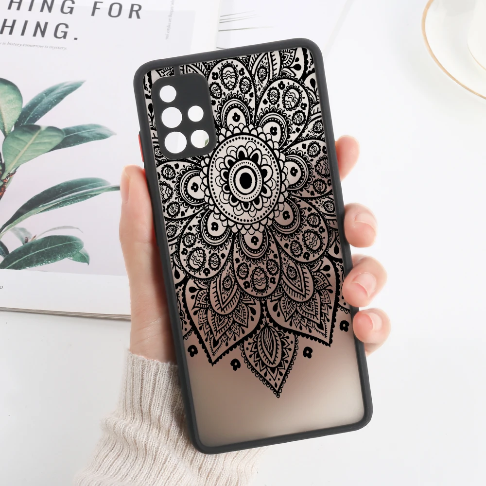 Mandala Design Hard Matte Phone Case Cover