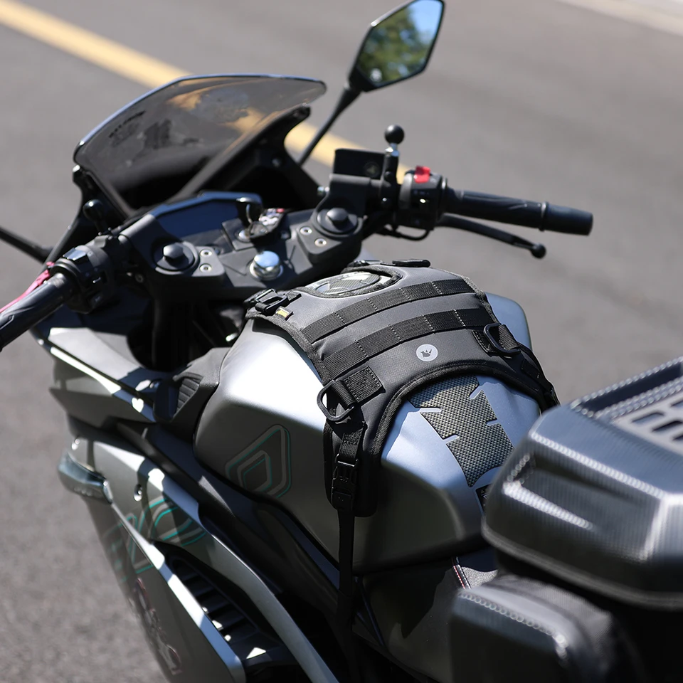 Rhinowalk Borsa da serbatoio per moto a sgancio rapido
