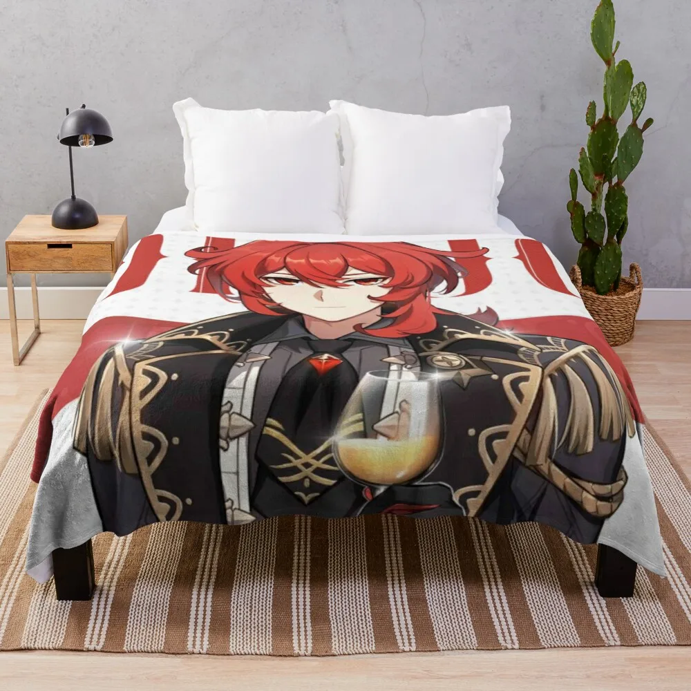 

Diluc Ragnvindr Throw Blanket Soft Big Blanket Soft Bed Blankets Decorative Throw Blanket