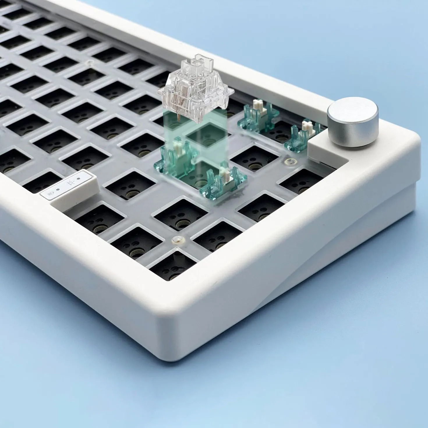 Triple-mode Junta Estrutura Teclado Mecânico Faça Você Mesmo Kit com Botão Vol 65 Layout 66 Teclas Rgb Hot Swappable Zuoya-gmk67 - Imagem 3