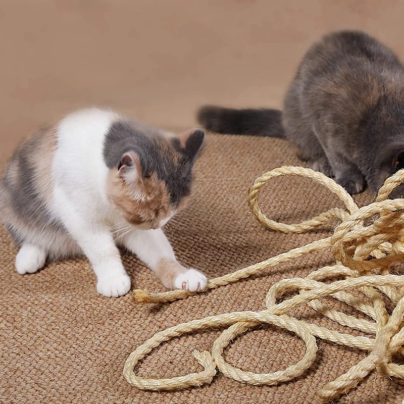 Natural Sisal Rope for Cat Scratching and Furniture Protection