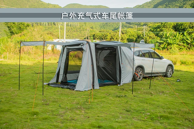 Inflatable Car Rear Tent Outdoor Camping Tunnel Family Self-driving Tourist  BBQ 210D Oxford Waterproof Large Space Pergola - AliExpress