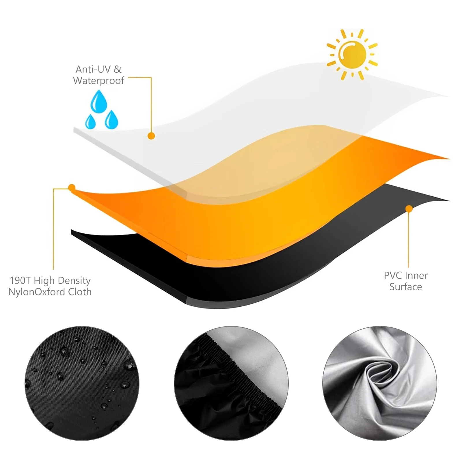 ATV Cover Waterproof Outdoor Heavy Duty 4 Wheeler Quad Proof All Season UV Protection for Polaris Yamaha Honda Protect ATV Cover