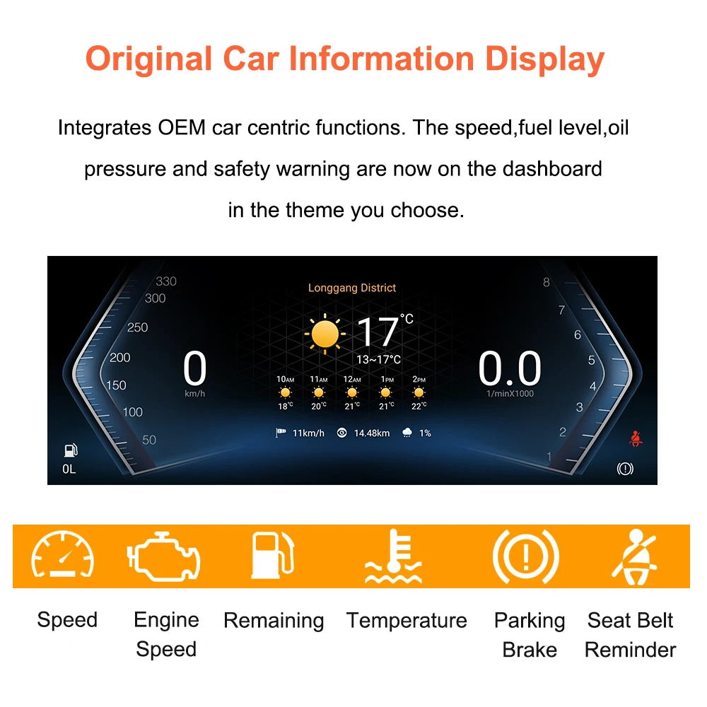 Reproductor Multimedia para Automóvil Bonroad Qualcomm Android 14 con Pantalla de 8.8" para BMW Serie 3/5 E60, E61, E90, E91, E92, E93 (2005–2012), Sistema CCC/CIC 7