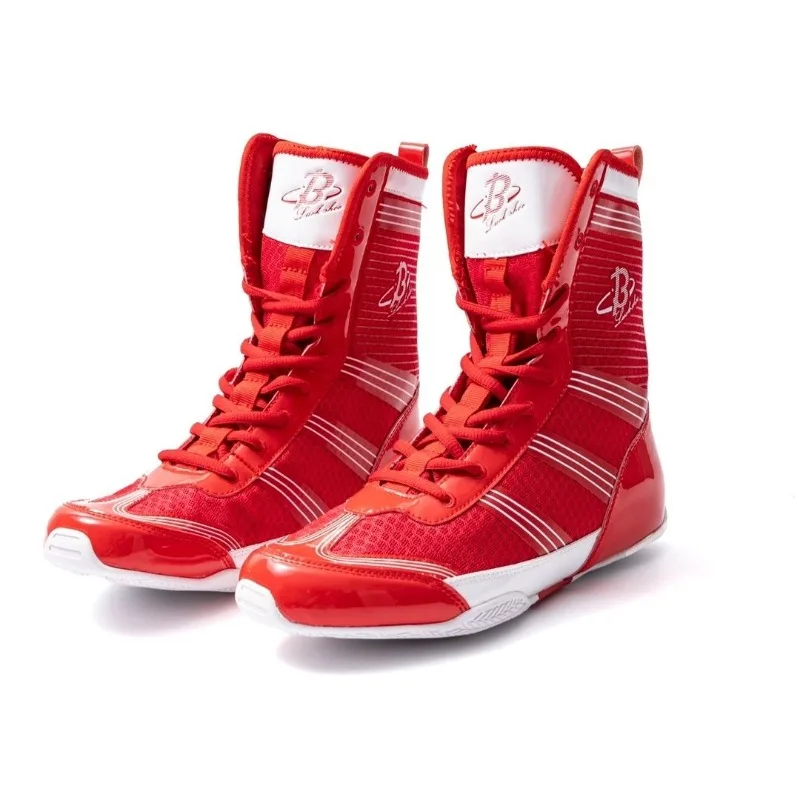 Classic Brand Competition Sport Men Fighting Shoe Top Quality Wearable Gym Training Shoe Comfortable Anti Slip Wrestling Boots