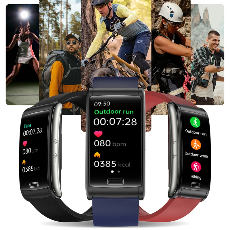 ο ECG Ʈ ġ    ħ   HR & BP    Smartwatch ȵ̵ iOS E600