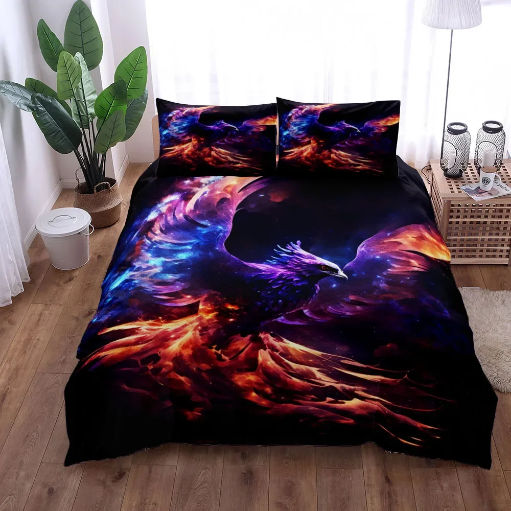 Ghost Wolf Night Duvet Cover Set King Queen Double Full Twin Single Size Bed Linen Set