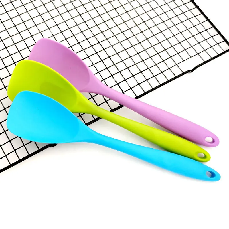 Silicone Shovel 27.8CM Food Grade Non Stick Butter Cooking Silicone Spatula Salad Mixing Scraper Cake Baking Tool Spatula kitchenware accessories