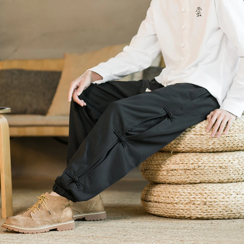 

New Mens Casual Trousers Streetwear Harem Pants Fashion Cotton Solid Color Pants Male Loose Oversized Harajuku Woman Sweatpants