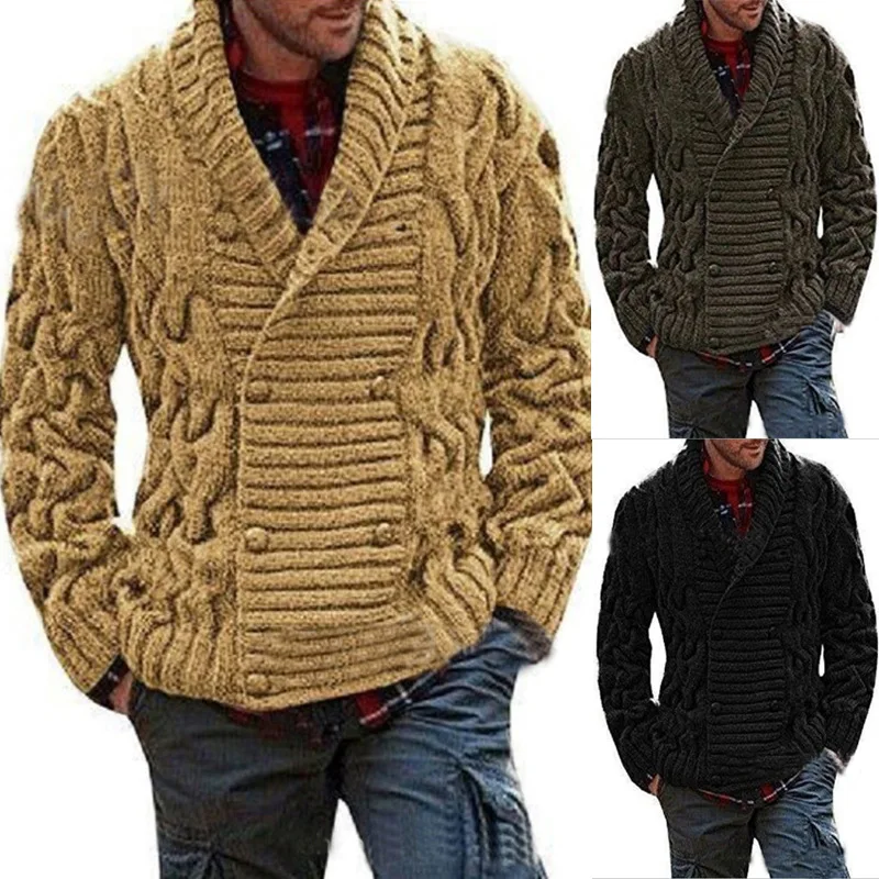 

Winter Autumn Men Cardigan Sweater Men's V Neck Warm Knitting Sweaters Male Casual Slim Fit Jumper Clothes Jacket Coat Male 2024