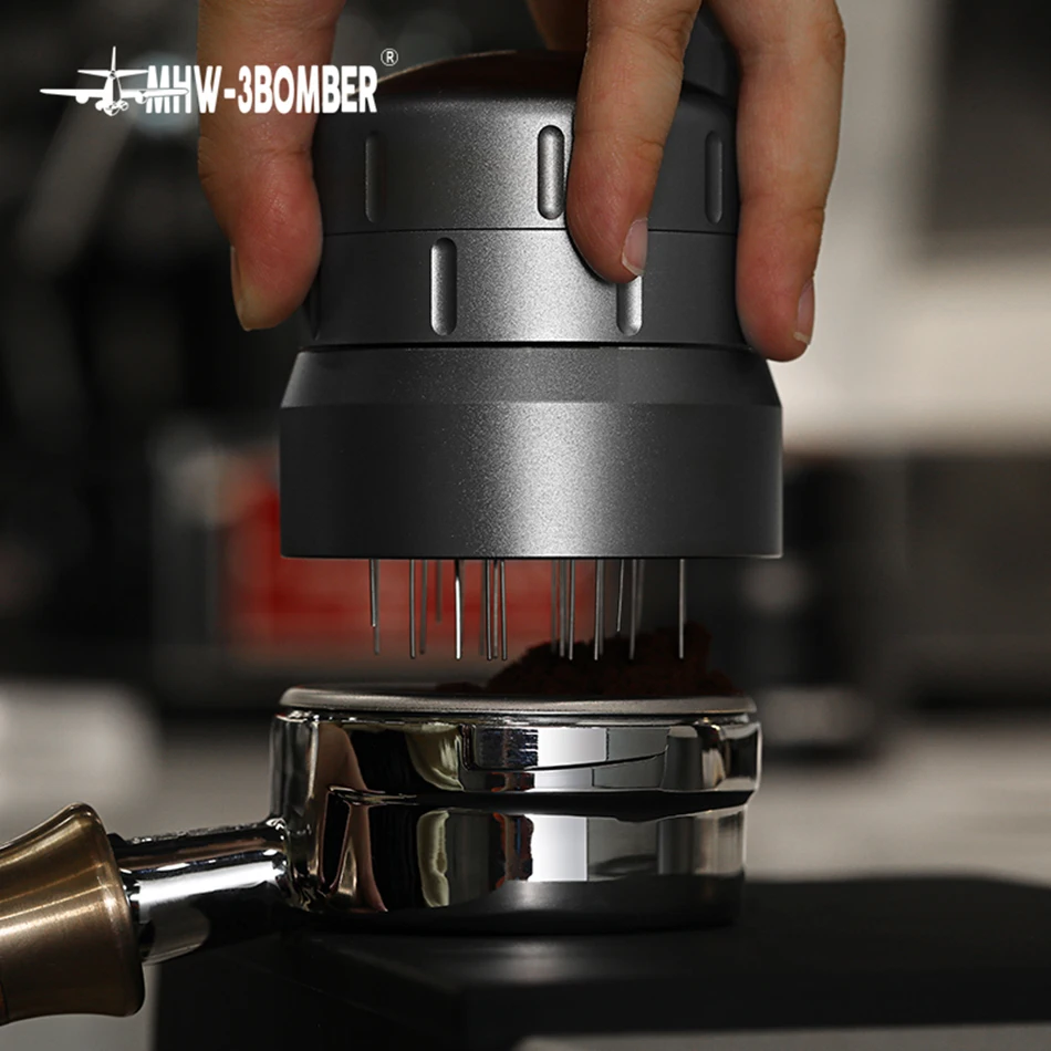 Agitatore WDT Per Caffè Espresso – Manico In Alluminio + 10 Aghi Inox 0,4 Mm, Distribuzione Uniforme