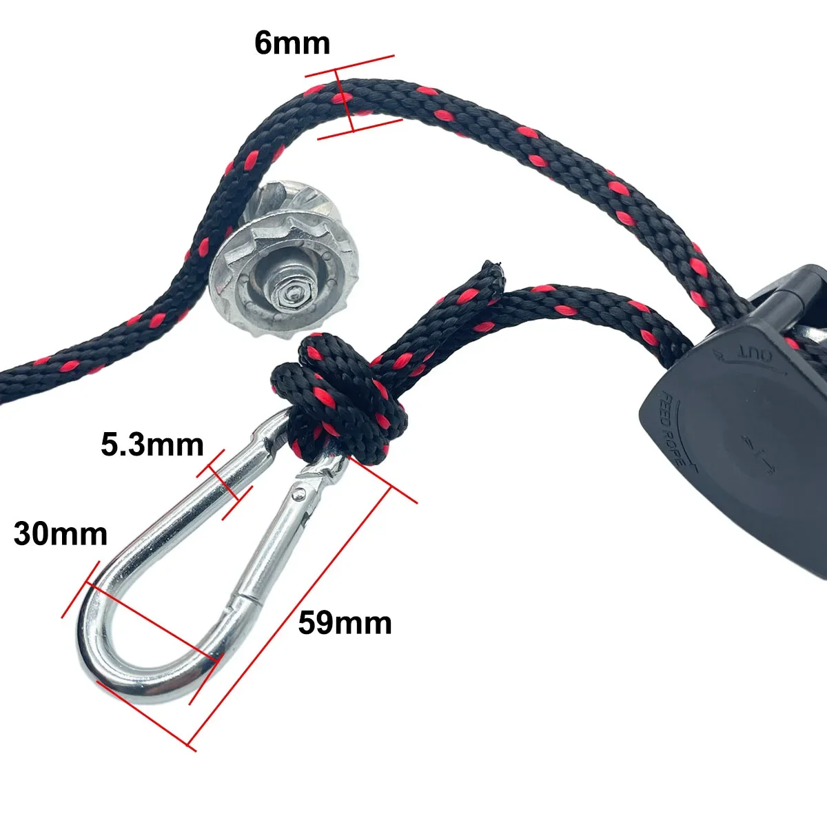 6mm 2/3/5m Outdoor Camping Tent Tie Down Rope Heavy Duty Tightener Fastening Wind Rope Buckle Pulley Ratchet Awning Hook outdoor tent ropes camping tent accessories camping tent fasteners tent rope tightener camping cord buckles camping rope buckle tent wind rope hook rope tie down ratchet