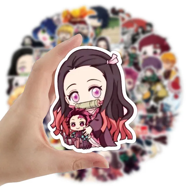 10/30/50PCS Demon Slayer Anime Kamado Nezuko Stickers DIY Phone Laptop Luggage Skateboard Graffiti Decals Fun for Kid Toys Gift 1