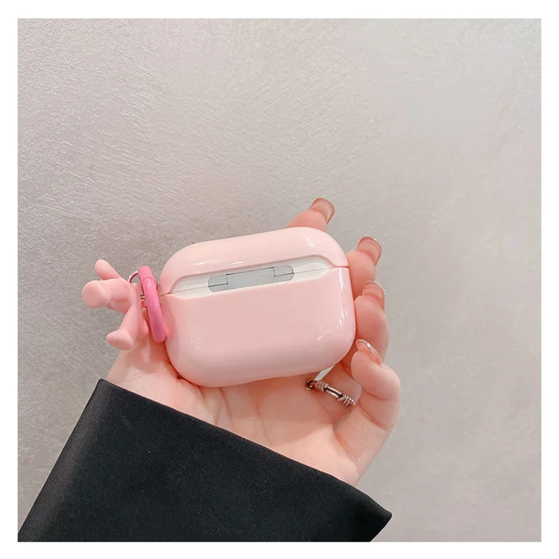 Custom AirPod Case Cute With Pom Pom Keychainsilicone AirPod