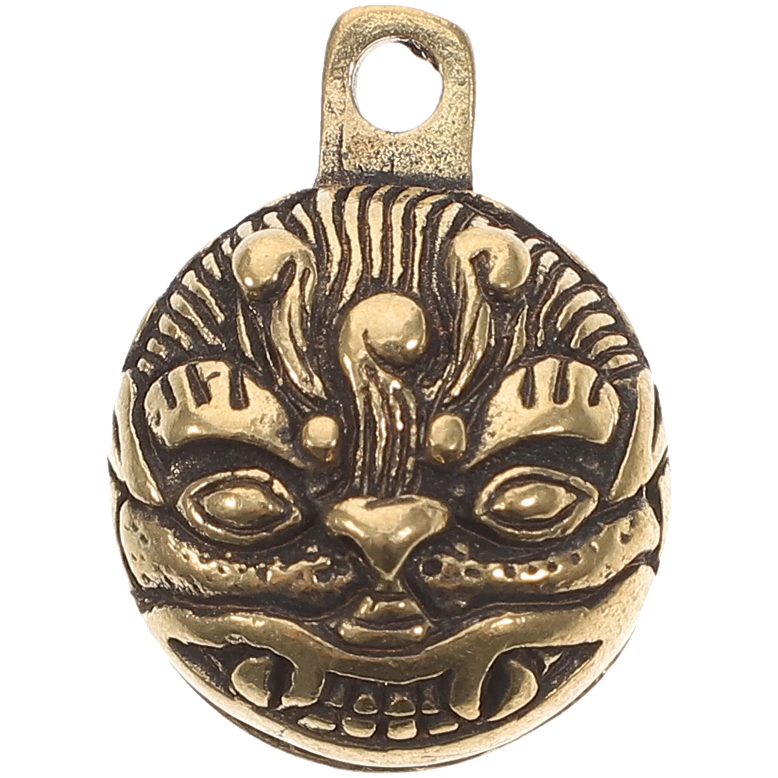

Brass Key Pendant Hanging Copper Necklace Accessory Tiger Head Widget Necklaces