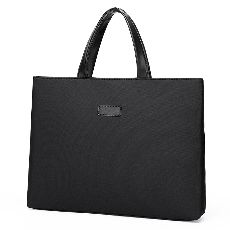Toposhine 14 inch Men Laptop Simple Solid Nylon Travel Bags 2 Color Casual Men Handbags Totes Bag Male Briefcase Shoulder Bag