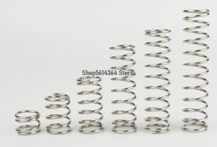

100pcs Wire Dia.0.4mm OD 5mm 13/17/20/25/30/35/40/45/50mm Length Small Springs Compression Spring Steel