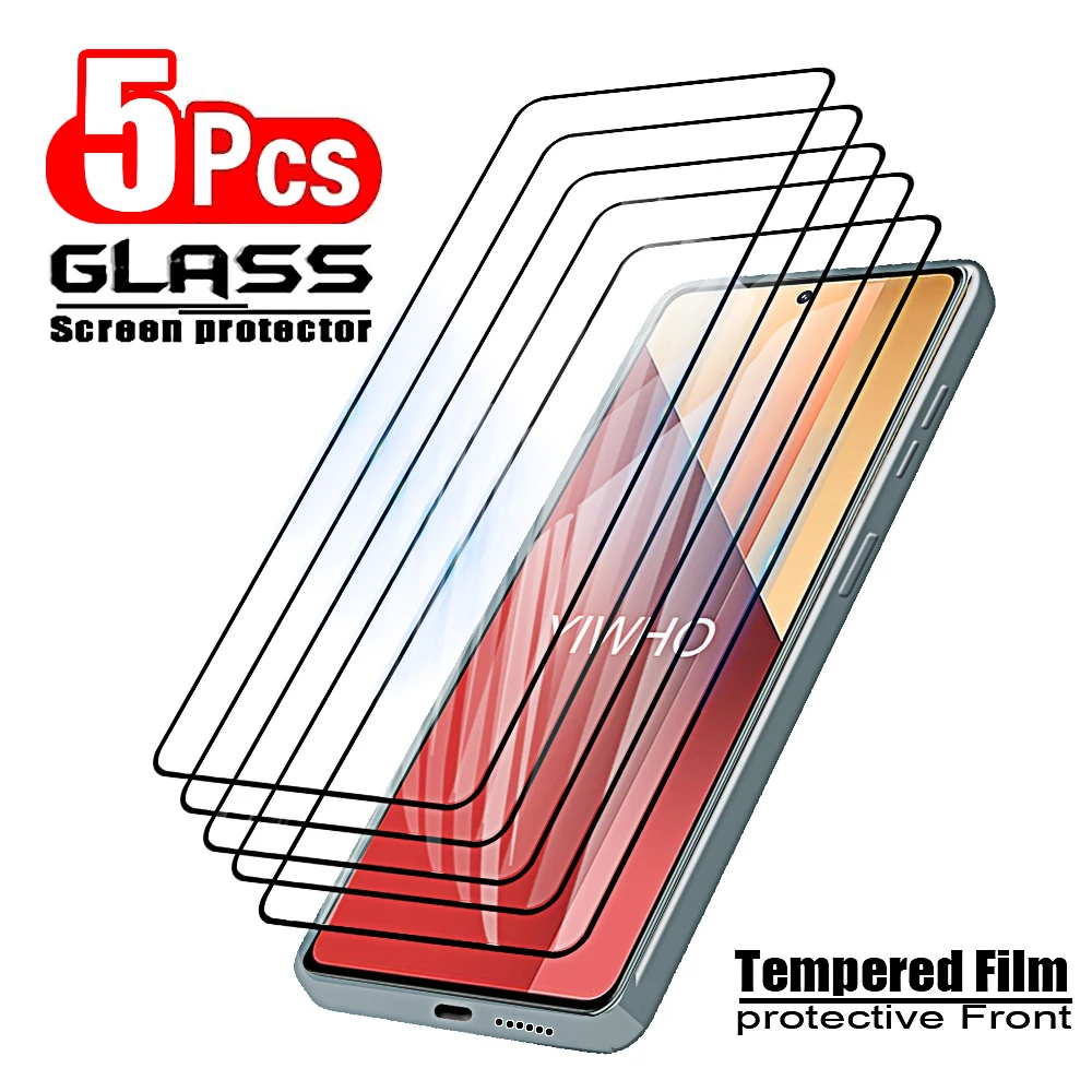 Premium Tempered Glass Screen Protectors - 5 Pack