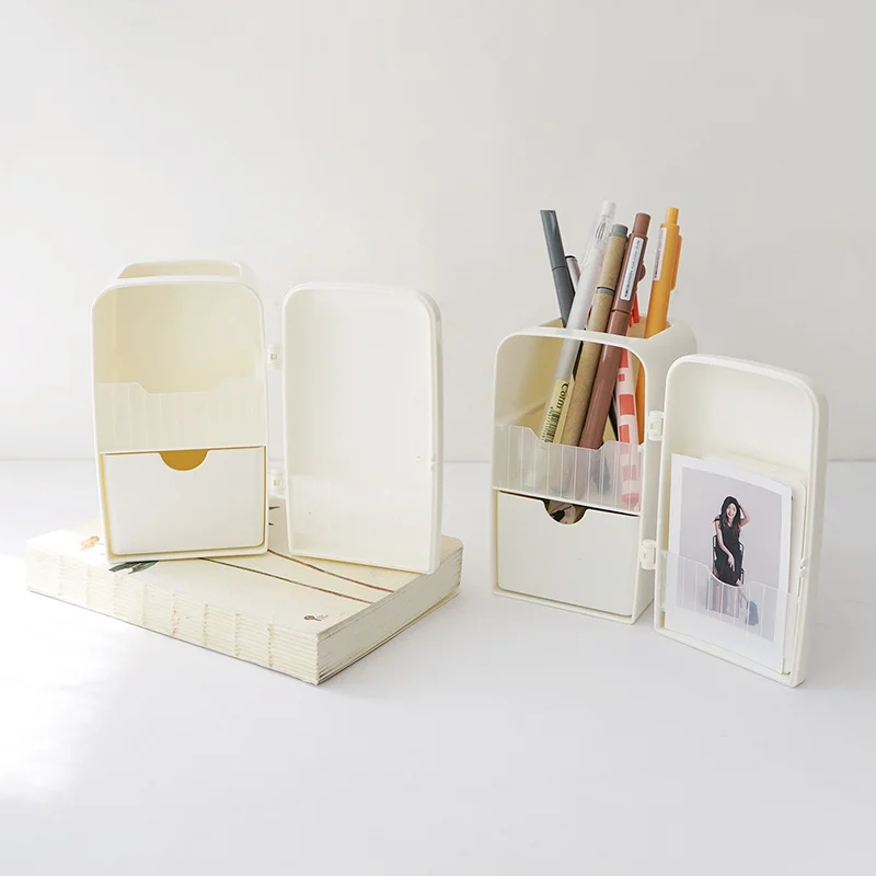 Pen Holder for Desktop, Storage, Office, School, Desk Accessories, Workspace PP, 1Pc