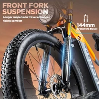 OTIDA nouveau RX50 1000W50 KM/H vélo électrique de montagne 48V20AH batterie au Lithium 26 pouces Fatbike vélo électrique pour adultes moto 6