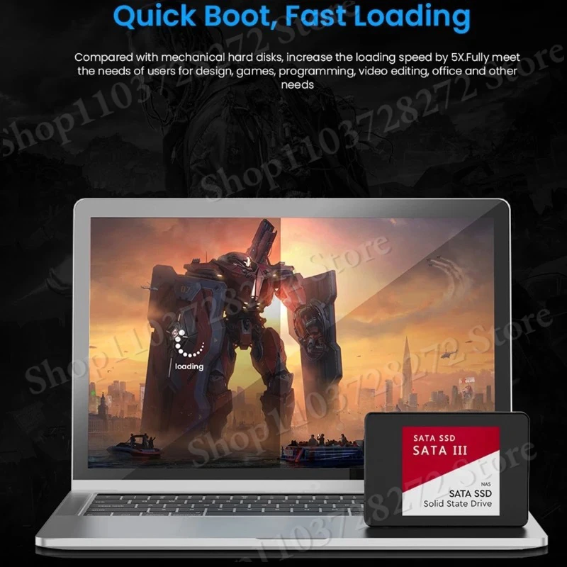 2024 SSD 하드 드라이브 디스크, 4TB, 2TB, 1TB, 솔리드 스테이트 드라이브, SATA3, 2.5 인치 스토리지 내장 SSD, 컴퓨터 노트북 데스크탑용 작업 게임