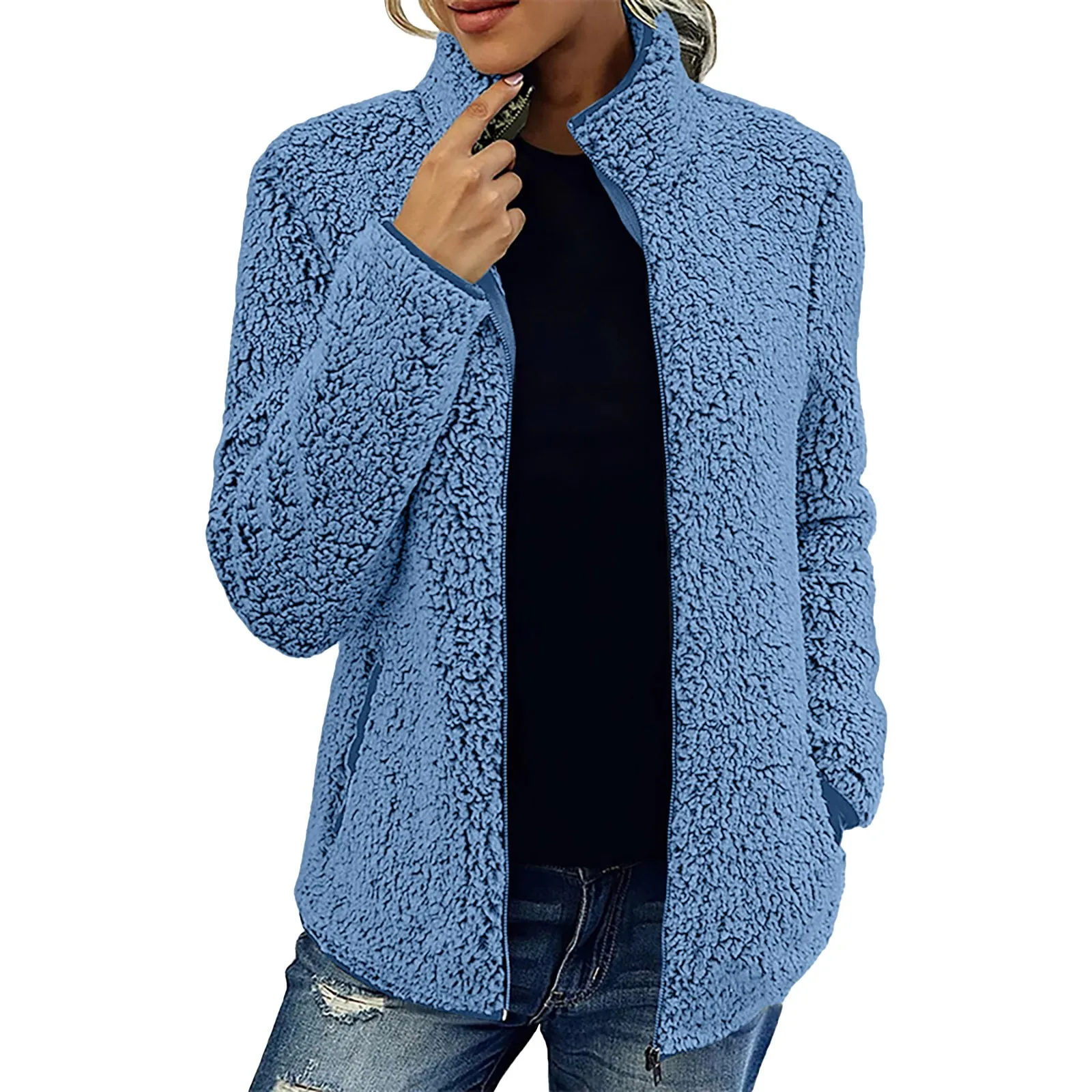 

Women's Casual Fashion Long Sleeve Zipper Bubble Down Coat