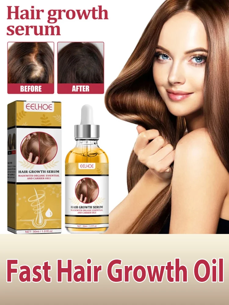 Fast Hair Growth Oil Hair Regrowth Serum Thinning Treatment Growth Liquid Anti-Hair Loss for Women and Men
