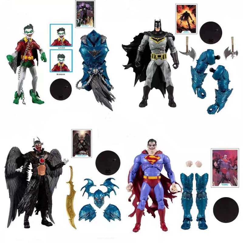 

Pre-sale Original Mcfarlane Toys Ruthless Batman Zombie Super Laughs At Batman Eagle Robin Action Figure Collection Model Toy
