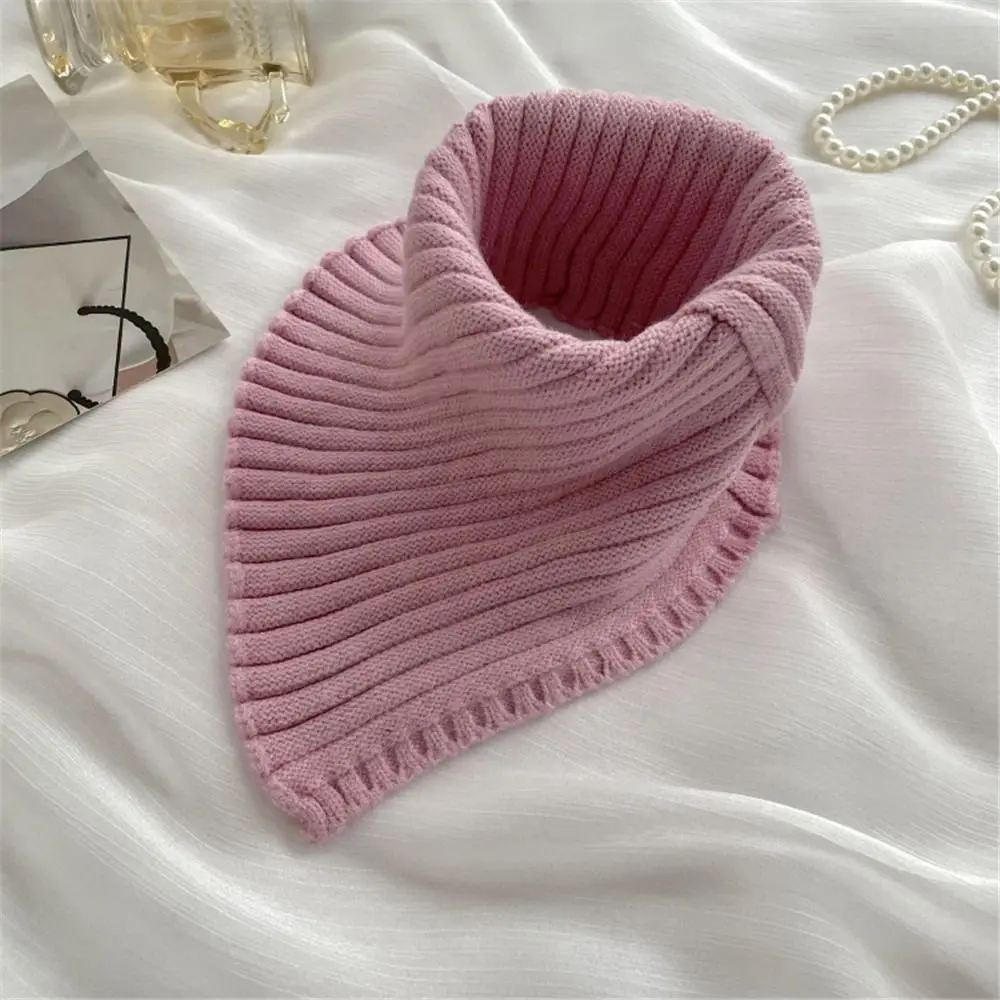 Women's Fashion Knitted Turtleneck Neck Warmer Scarf - Solid Color Autumn/Winter Accessory