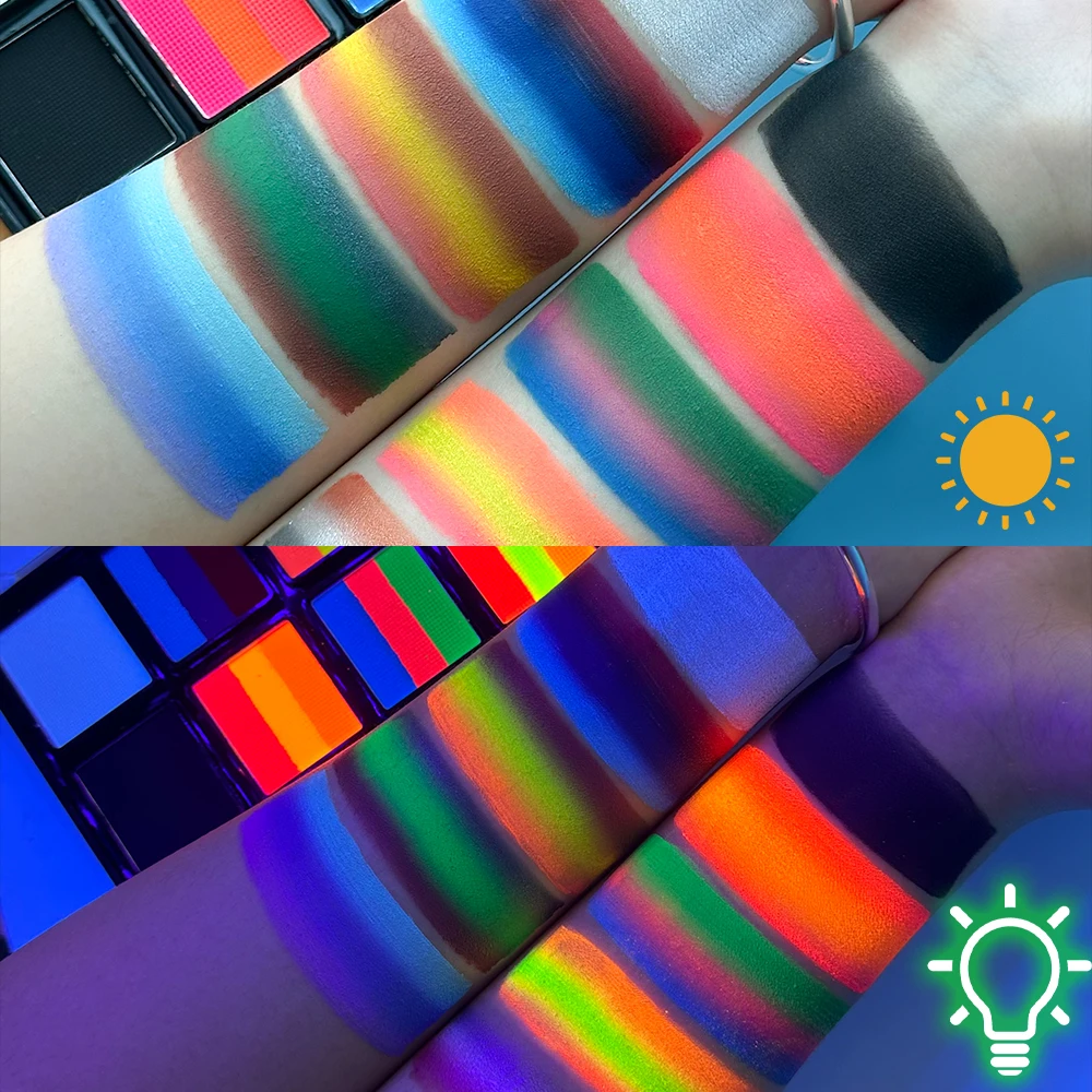 Water Activated 26 Colors Party Face Painting Kit Professional water-soluble safe Makeup Tattoo Face Body Paint Oil Painting 3