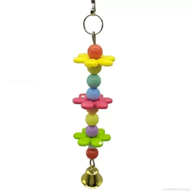 1PC Parrot Toys Suspension Hanging Bridge Chain Pet Bird Random Color Parrot Chew Toy Bird Cage Toy for Parrots Cage Accessrioes